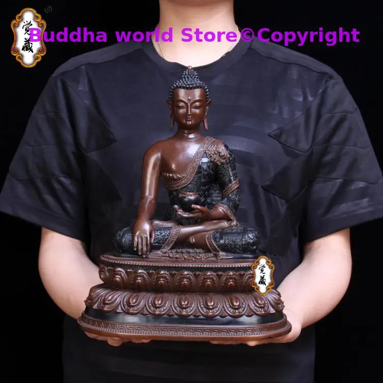 

Большой # буддизм высокого качества Sakyamuni, мощная статуя Будды, домашний семейный храм, эффективный талисман, латунь, ручная работа