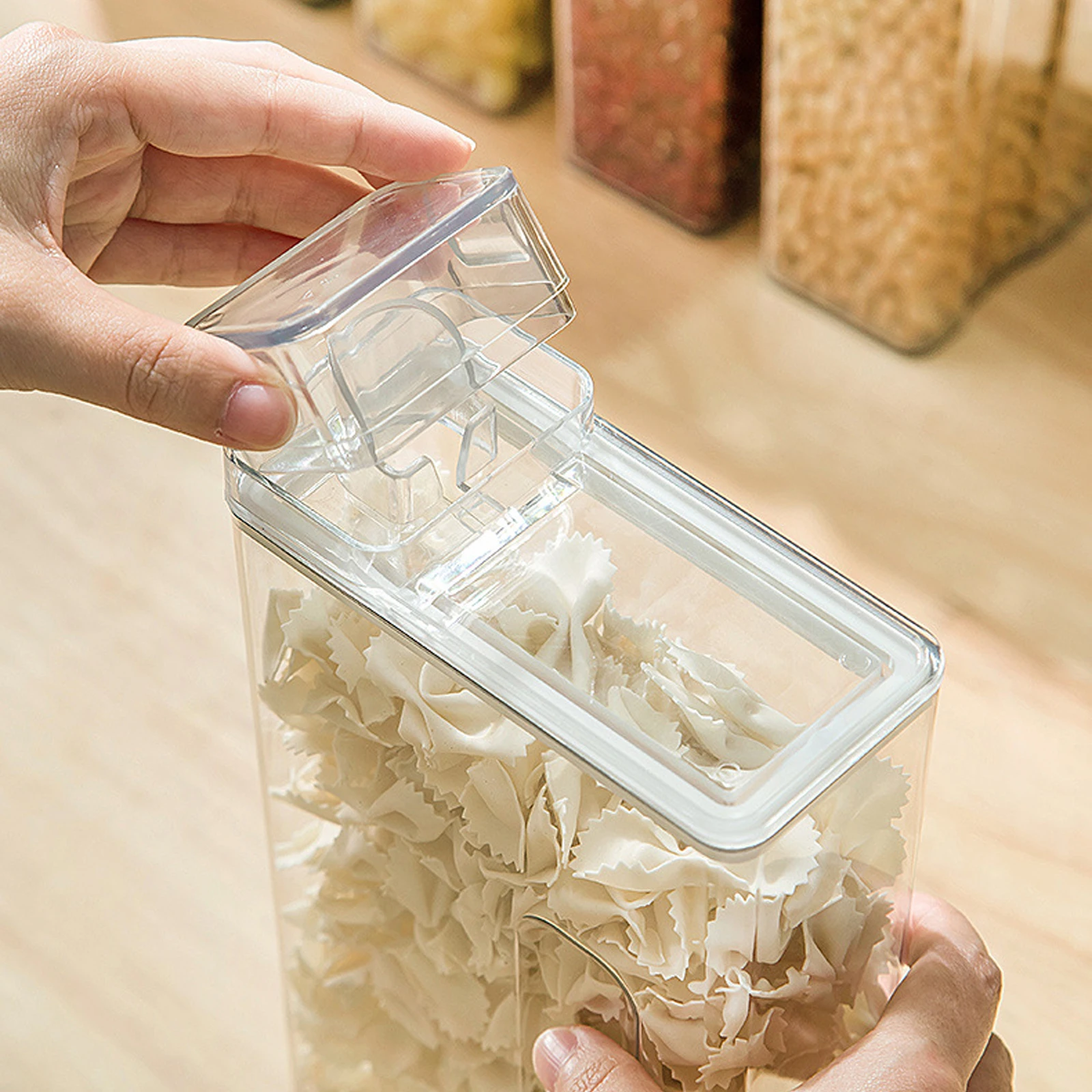 

Airtight Storage Containers PP Material Dry Food ganizer Flour Sugar Cereal Holder Snack Box Pantry Household Storage
