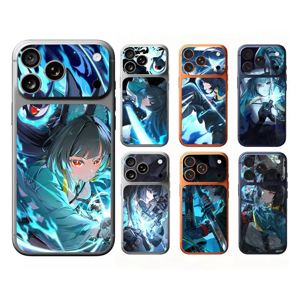 Hoshimi Miyabi ZZZ Back Protective Decal Skin Wrap Sticker for iPhone 17 Pro 17 Pro Max