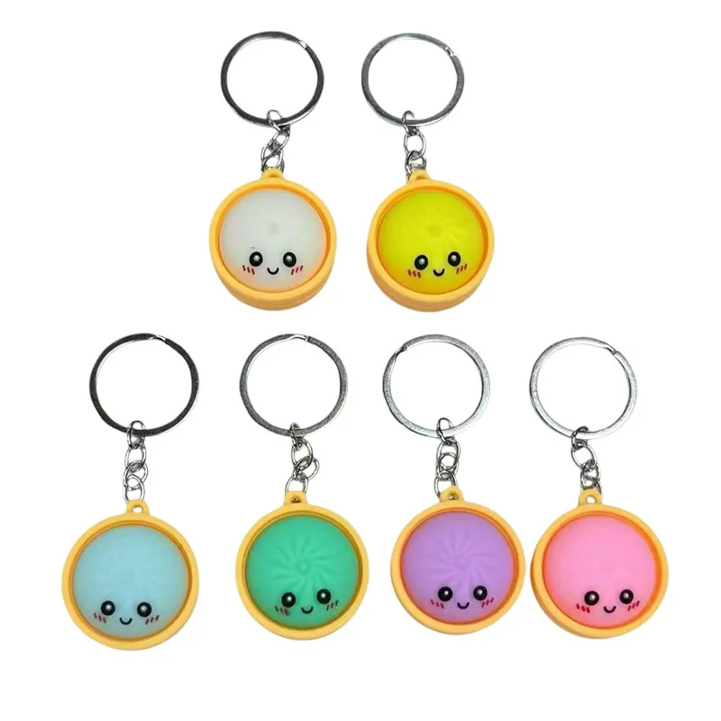 

bonitos llaveros con forma de Baozi con vaporizador color aleatorio para bolsas de regalo recuerdos de fiesta recuerdos de boda