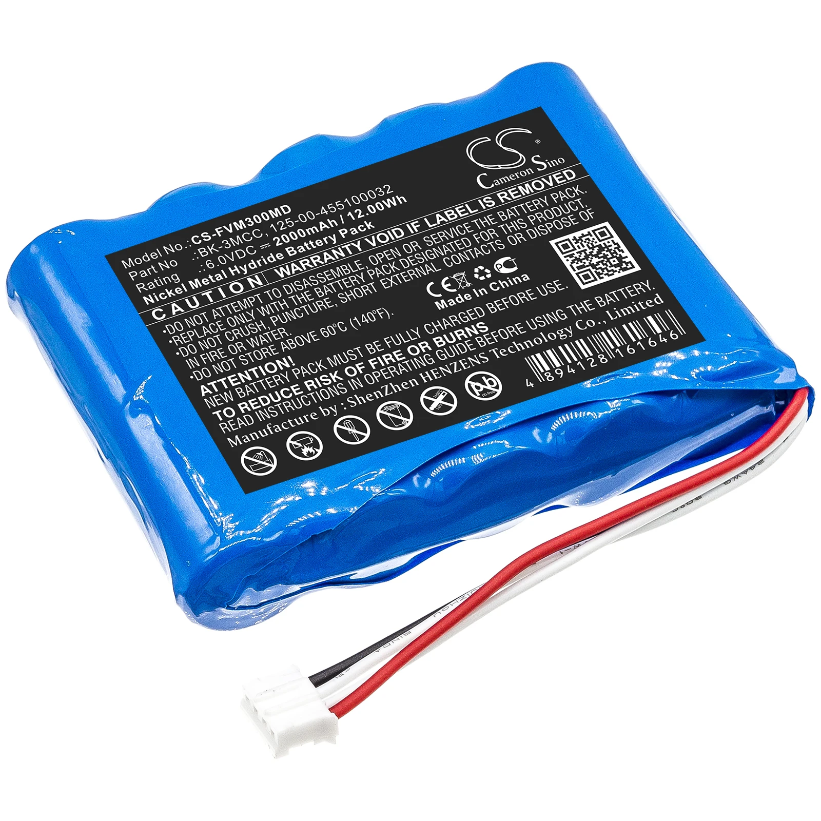 Cameron Sino 2000mAh Battery For Fresenius Injectomat 500D MCM Agilia 500D MCM Injectomat Agilia 125-00-455100032  BK-3MCC