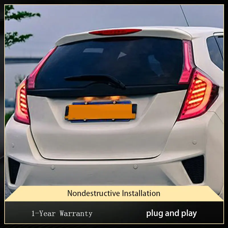 

Задние фонари для Honda Fit GK5 2014-2020, светодиодные модифицированные обновленные светодиодные DRL, модифицированная сборка, указатель поворота, авто лампа, аксессуары для инструментов