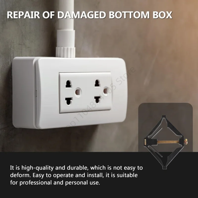 10Pcs 86mm Type Dark Cassette Repairer Switch Socket Boxes Replacement Fixed Wall Repair Box Support Rod Electrician Accessories