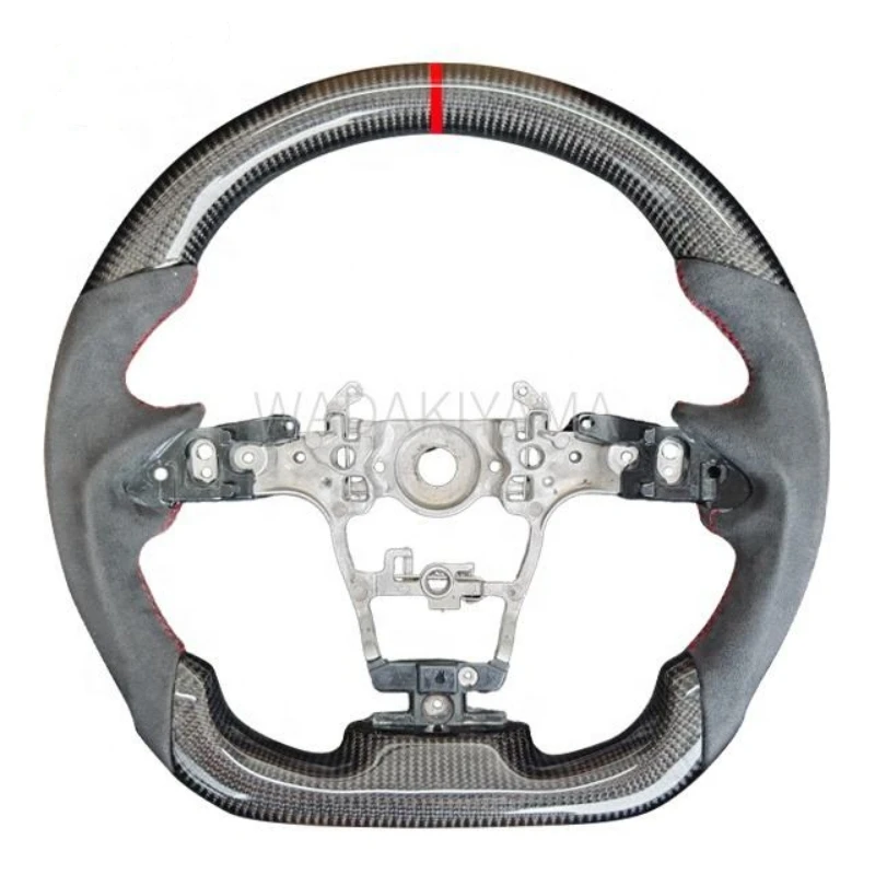 Real Carbon Fiber Steering Wheel For Toyota GR Yaris 2020 2021 2022 2023 GR Corolla 2023 2024 Leather Racing Wheel