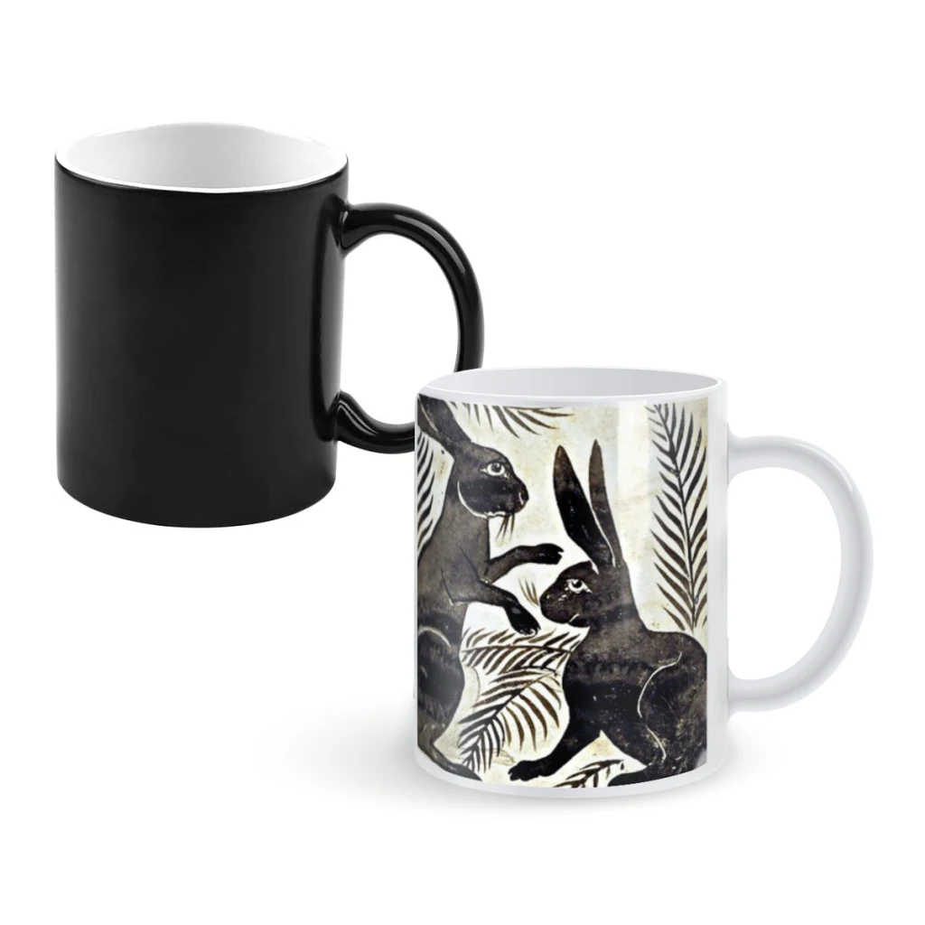 

William De Morgan HaresCoffee Mugs And Mug Creative Color Change Tea Cup Ceramic Milk Cups Novelty Gifts