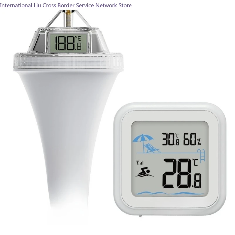 Swimming pool wireless thermometer fish tank water thermometer bathtub floating fish pond temperature measurement