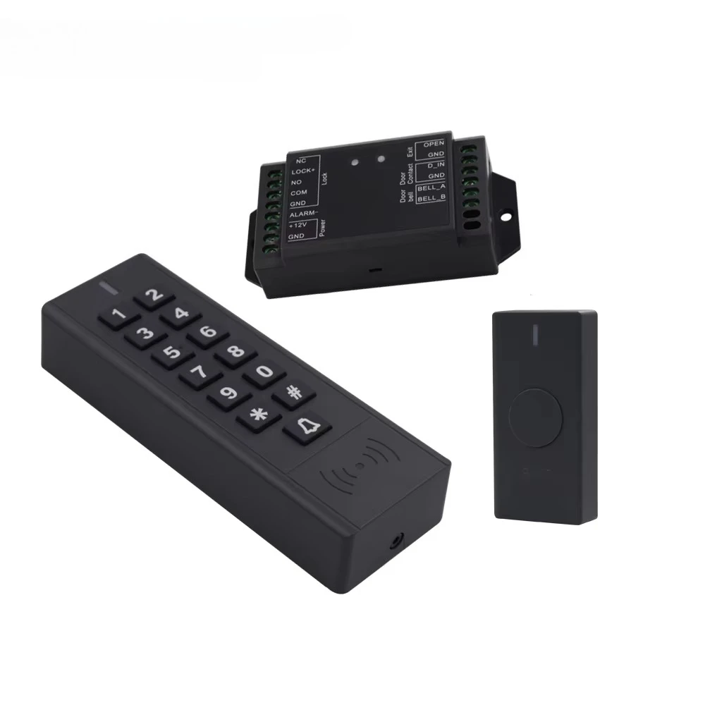 Teknologi 433MHz IP65 Kit Keypad Nirkabel Tahan Air Kontrol Akses Pembaca Kartu 125KHz Keamanan Nirkabel