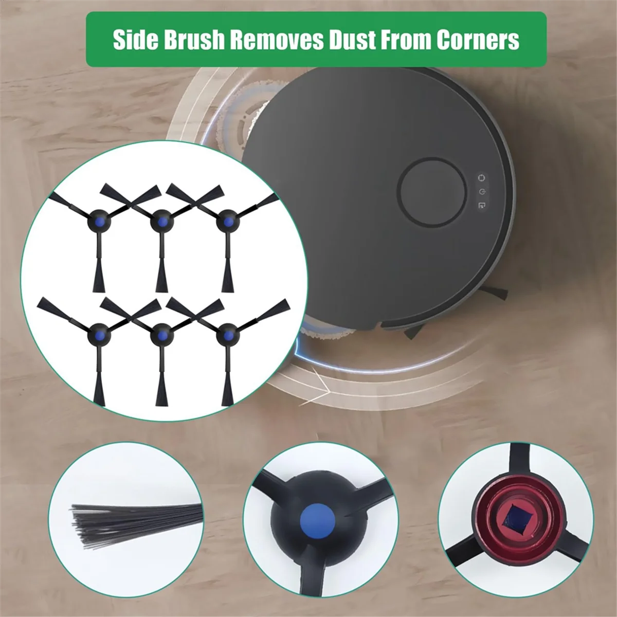 Update Replacement Part Accessory Set for ECOVACS DEEBOT T30 Pro Omni Robot Vacuum Cleaner:Wipes Dust Bags Side Brushes Filters