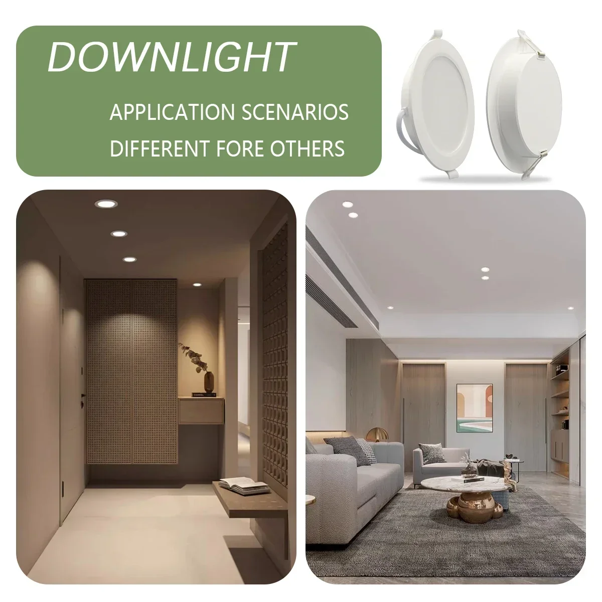 1-10 Stück/Set Einbau-LED-Downlight Runde LED-Panelleuchte 110V 220V 3000K 4000K 6000K 10W 24W Spot für Innenbeleuchtung zu Hause – Detail 12