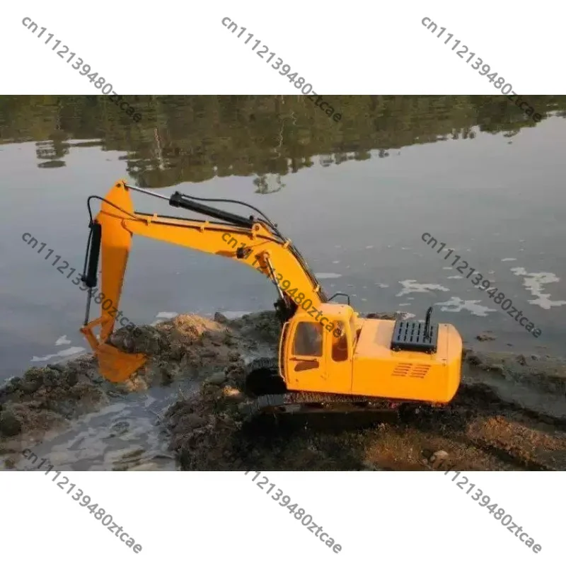 Full‑Metal Hydraulic Excavator, Remote‑Control Hydraulic Digger Hook‑Machine, Adult Hobby Simulation Engineering Vehicle Model