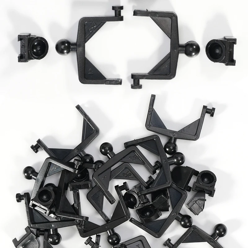 10pcs Dental Articulator Simple Occlusal Jaw Bite Black Disposable  Rack Frame High Neck Bite Holder Dentist Lab Tools