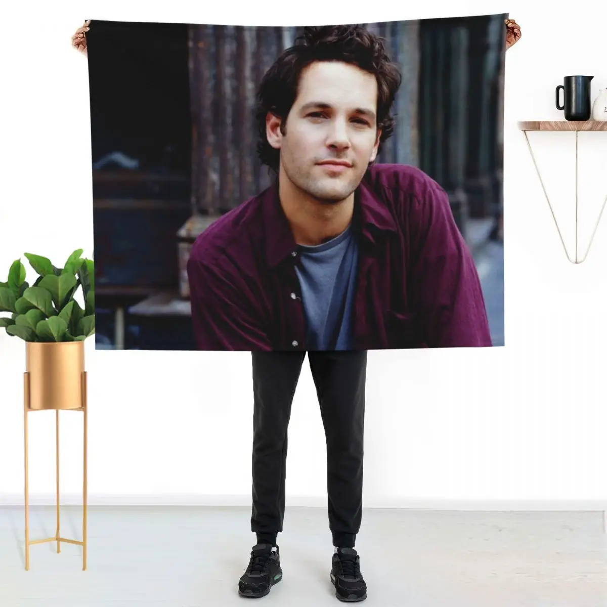 

Paul Stephen Rudd Throw Blanket Men's Soft Warm Throw Blanket for Couch