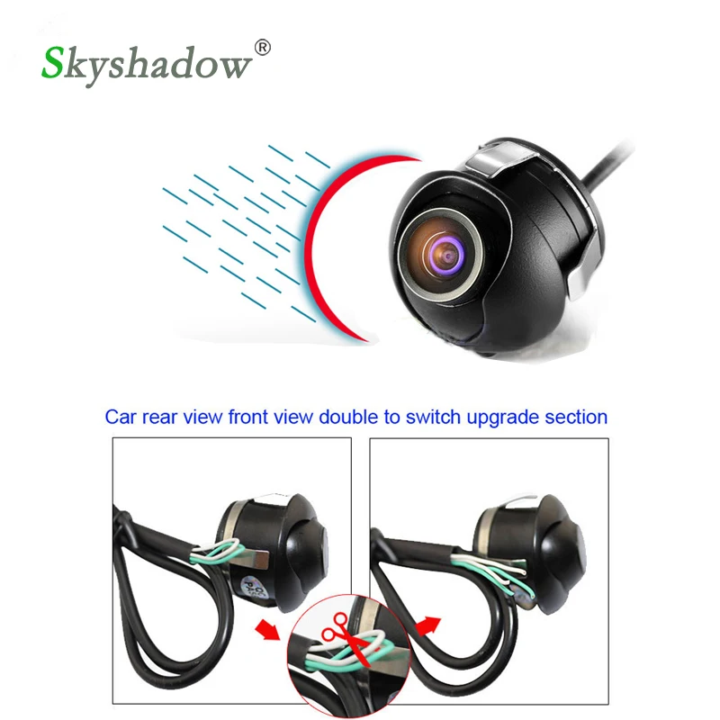 wireless CCD Car Rear View Camera Front View Double To Switch Upgrade Section Parking Camera 360 Degree Rotation night vision