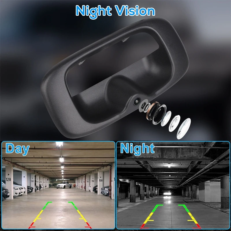 Dedicated car For Chevrolet Tailgate Handle Camera Silverado GMC High Definition Reverse Image Camera Rearview AHD 720P 1080P