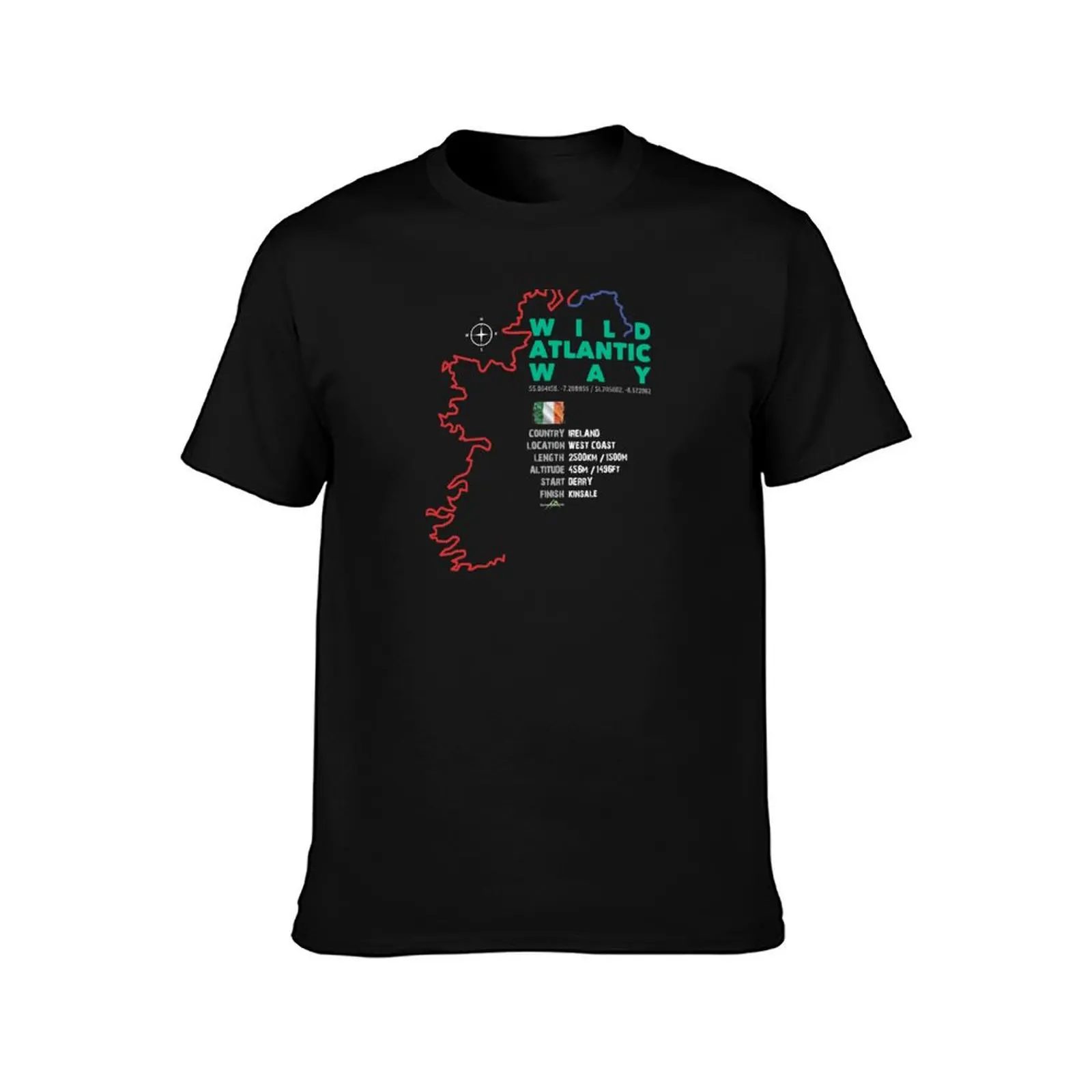 Wild Atlantic Way Ireland Sticker & T-Shirt Casual All Match Short Sleeve T-Shirt