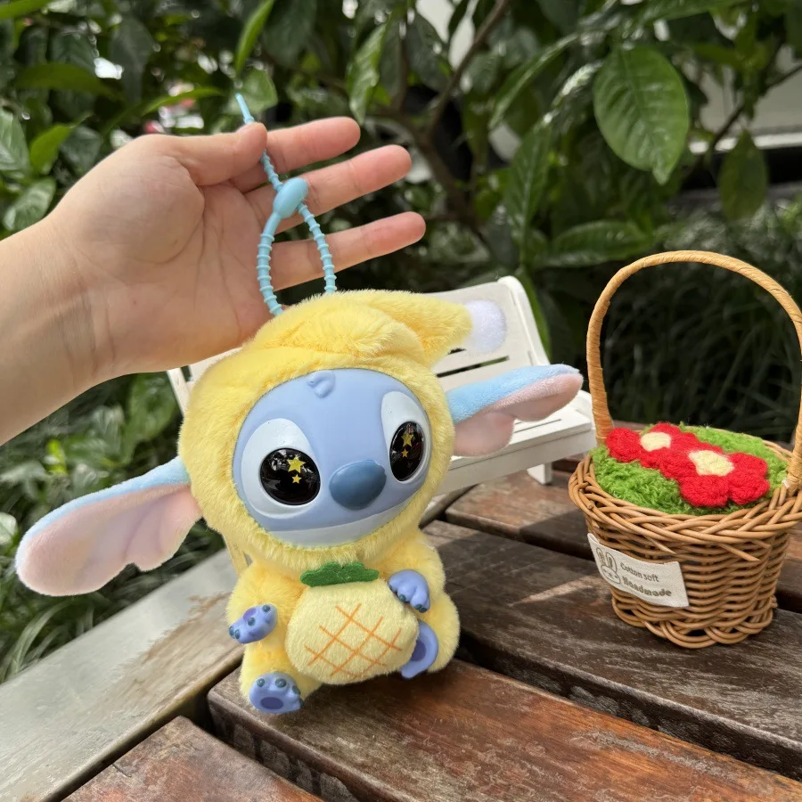 Stitch Eat Algo Antes del Dormir serie caja ciega juguete caja misteriosa figura de Anime Stitch muñeca colgante adornos chico regalo de Navidad