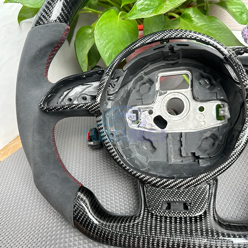 Carbon Fiber Steering Wheel Frame Suitable For Audi A4 B8 A3 8P 8V S3 S4 RS3 RS4 Models Car Steering Wheel Accessories
