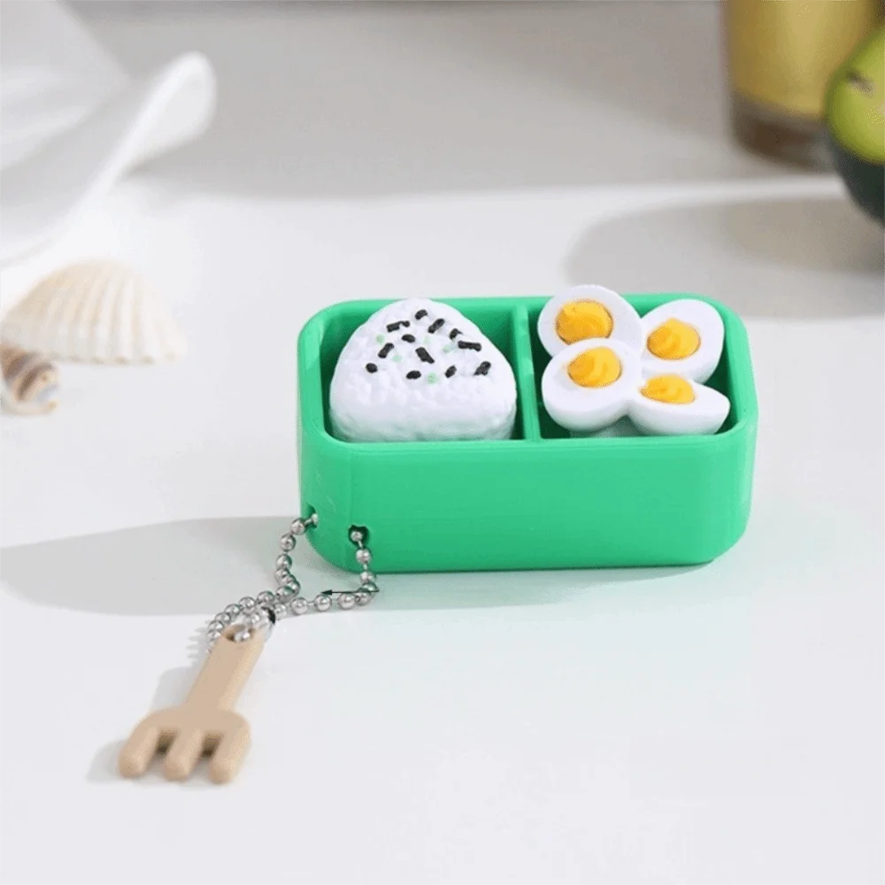 Clicker Sushi Keychain Imitation Sushi Creative Fidget Keychain Novelty Cartoon Simulation Food Keychain Kids Gifts