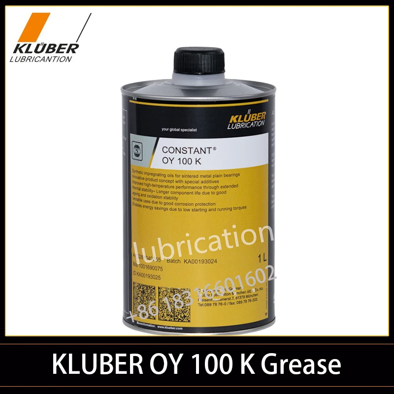 

1L Kluber OY100K Lubrication Spindle Bearings CONSTANT OY 100 K for Sintered metal plain bearings used in precision engineering