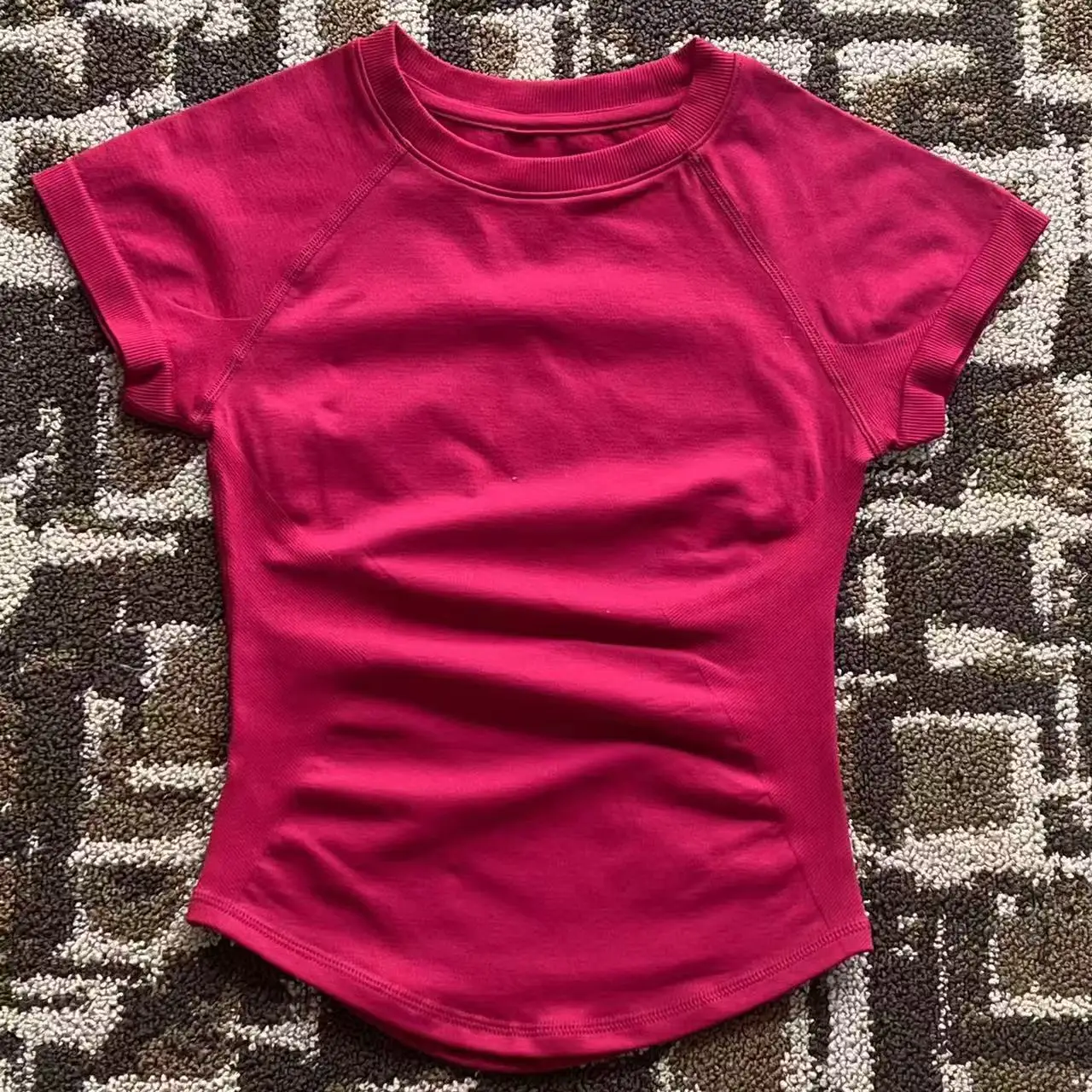 Impact Dames Top met korte mouwen Naadloos yoga-trikot Kleding Dames Gym T-shirts Workout Running Shirts Fitness Sportvest