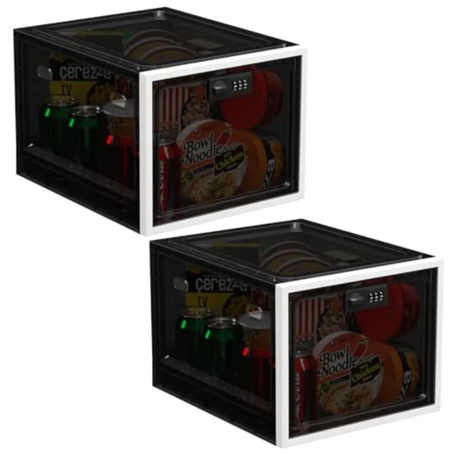 

iBune Large Medication Lock Box Lockable Medicine Storage Box for Medicine Safe/Phone/Refrigerator/Personal Items/Home/Office/D