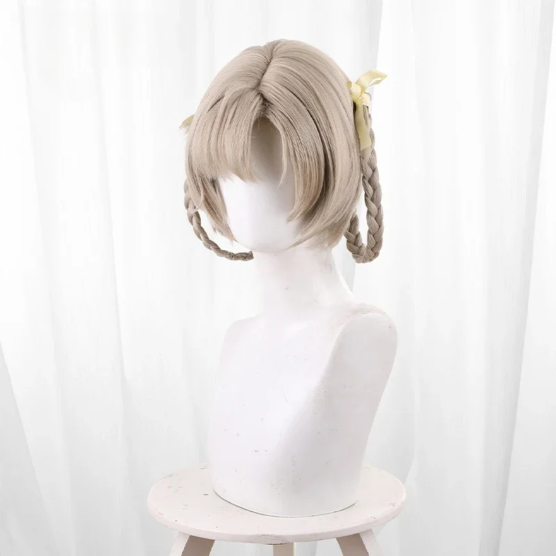 Role Playing Game Reverse:1999 Cos Matilda Bouanich Light Brown Braid 32cm Sonnetteer Cosplay Wig