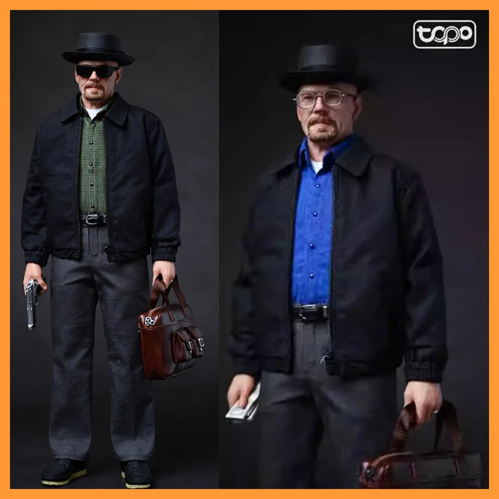 

Collectible TOP0 STUDI0 TP016 1/6 Scale Breaking Bad Old White Heisenberg Full set 12inch Men Soldier Action Figure Body