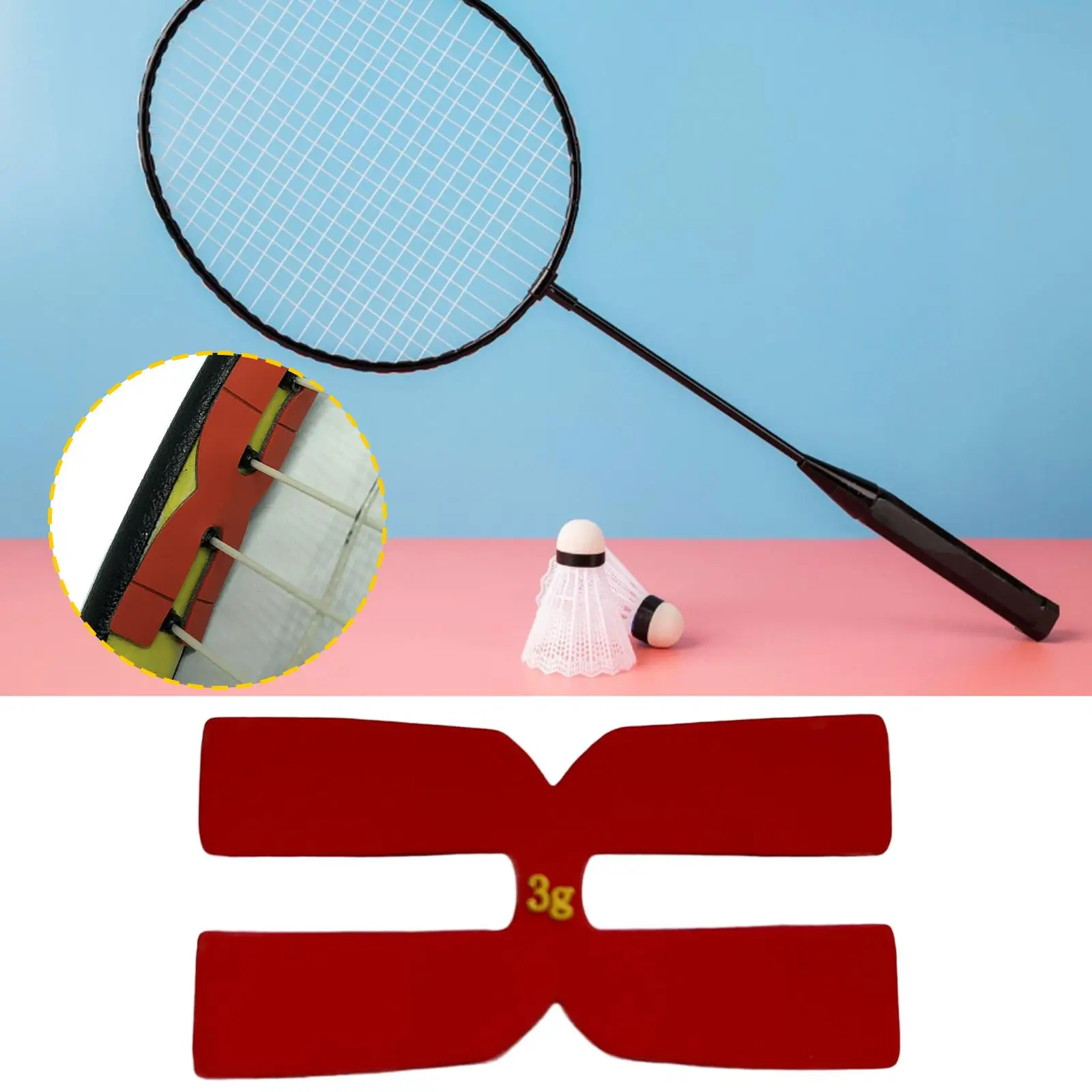 

Tennis Racket Weighted Tape Silicone Balance Head Strip Sports Stabilizer for Squash Racket
