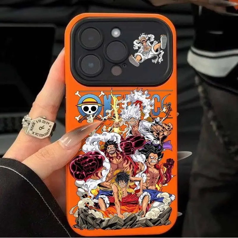 

Новый чехол для телефона с мультяшным персонажем Тайффи из One Piece для iPhone 11 12 13 14 15 16 17 Pro Max Plus, модный, ударопрочный защитный чехол для мальчиков, подарок