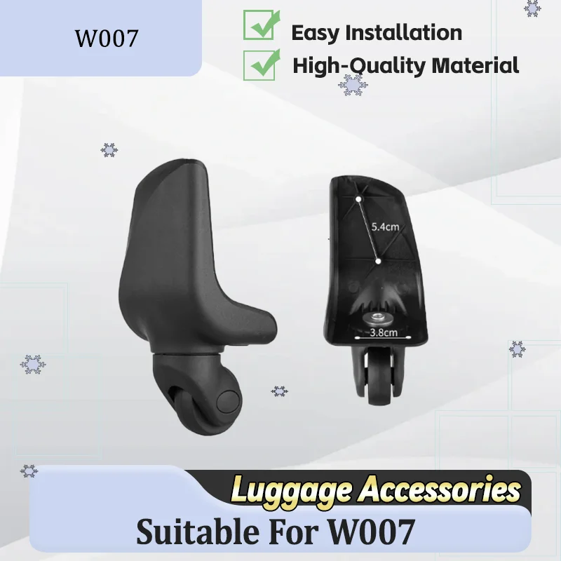 

For W007 Portable Luggage Wheels Replacement Set 360° Silent Swivel Casters Wear-Resistant Suitcase Accessories