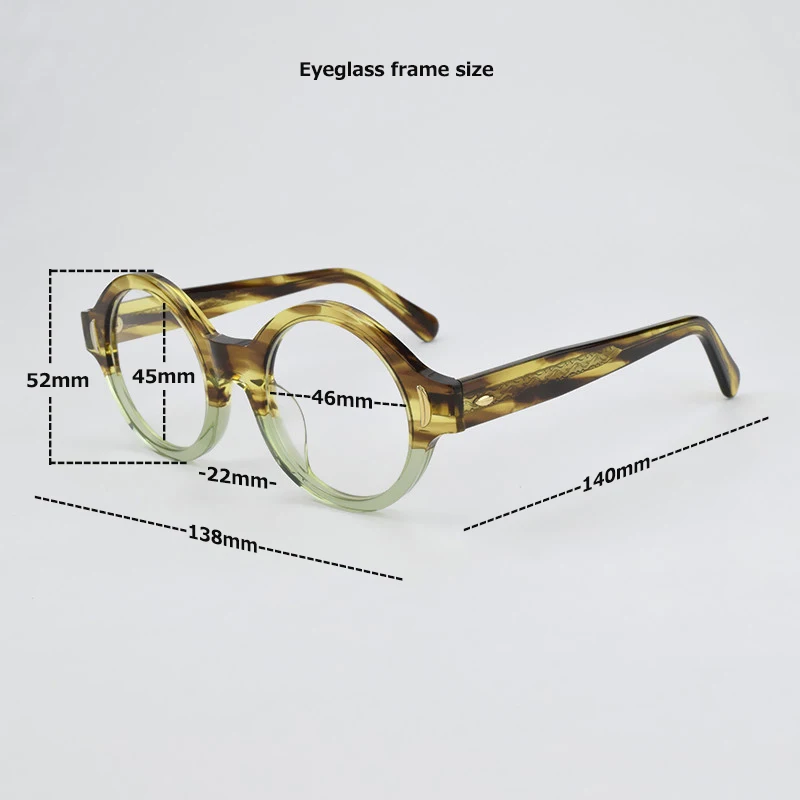

T520 Round optical glasses frame men 2024 Retro brand eye glasses frames women fashion myopia prescription eyeglasses Spectacle