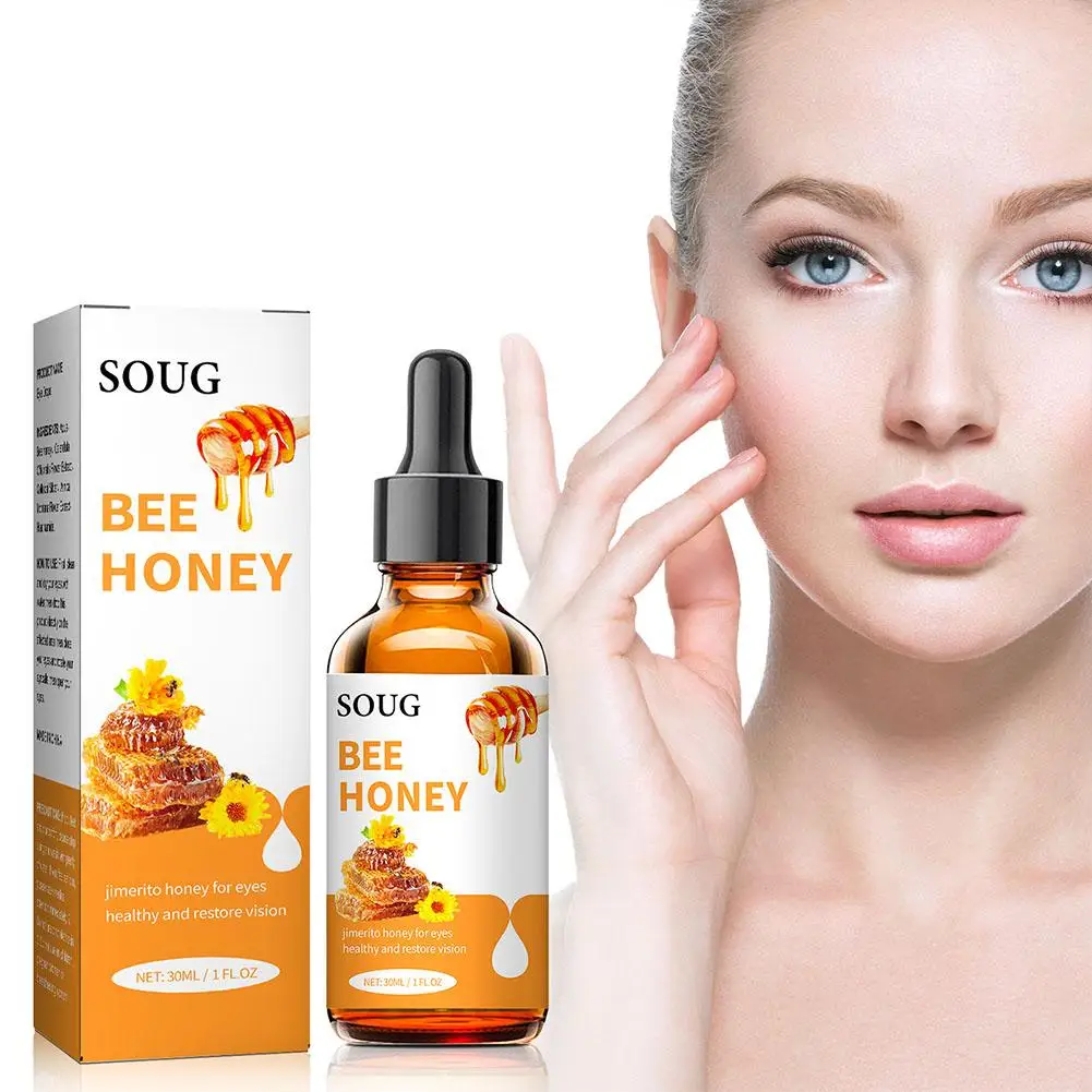 SOUG mel Colírio para olhos secos, analgésicos, produtos para cuidados oculares de várias espinhos para fadiga, visão loira, S3C6, 30ml