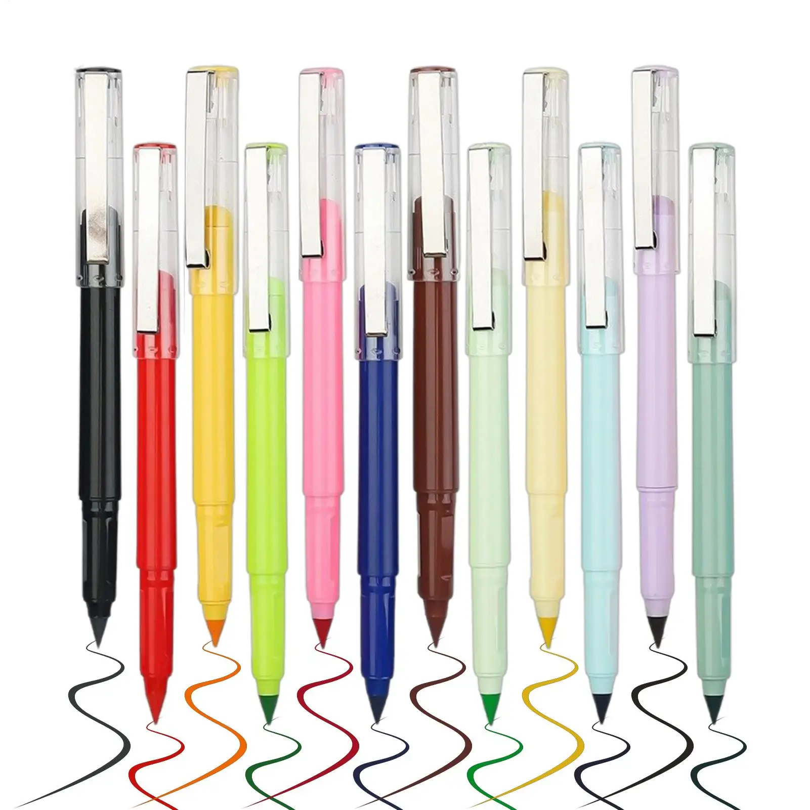 

Вечный карандаш без чернил, вечный карандаш, 12-компонентный инструмент для письма и рисования, не требующий заточки для домашнего офиса, школы