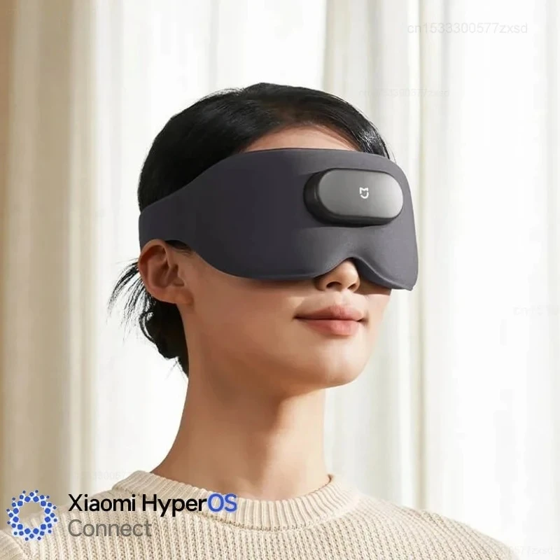

Smart Massage Eye Mask 3D Blackout Vibration Hot Compress Relax Fatigue Eye Massage Instrument Work for Mi Home App
