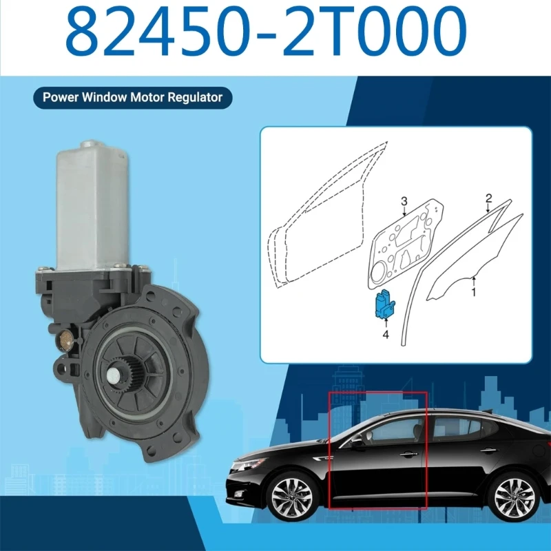 Neuer Fensterhebermotor für Kia Optima K5 2011-2015 82460-2T000 82450-2T000 Fensterheberregler 82481-4C500 82481-2T510 – Detail 7