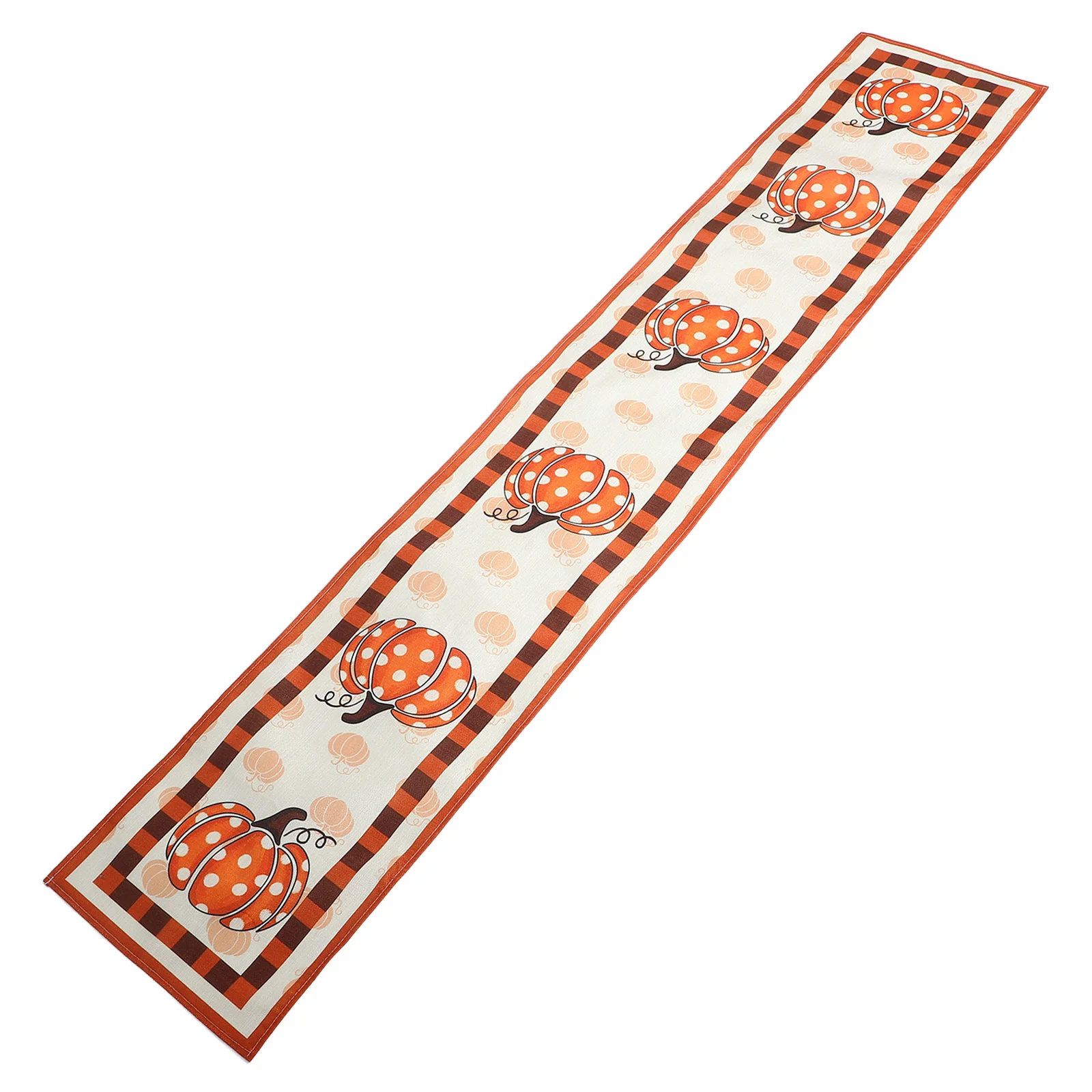 

Pumpkin Fall Table Runner Linen Harvest Vintage Kitchen Dining Thanksgiving Indoor Outdoor Party Table Decoration