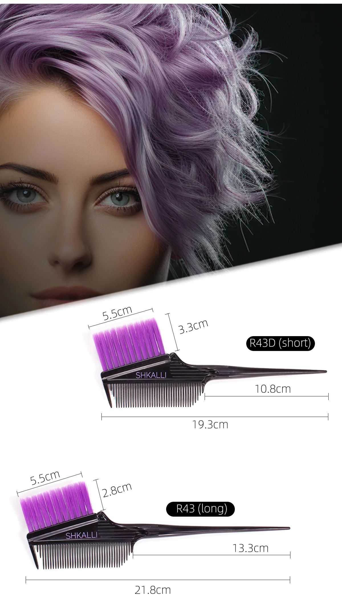 SHKALLI Haarfärbepinsel Stilvolle Weiche Borsten Professionelles Salon-Haarfärbewerkzeug Haarfärbepinsel – Detail 4