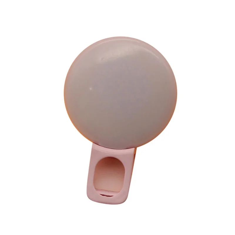 Mini Selfie Ring Light Portable Clip-on Selfie Fill Light USB Rechargeable Battery Adjustable LED Fill Light For Mobile Phone