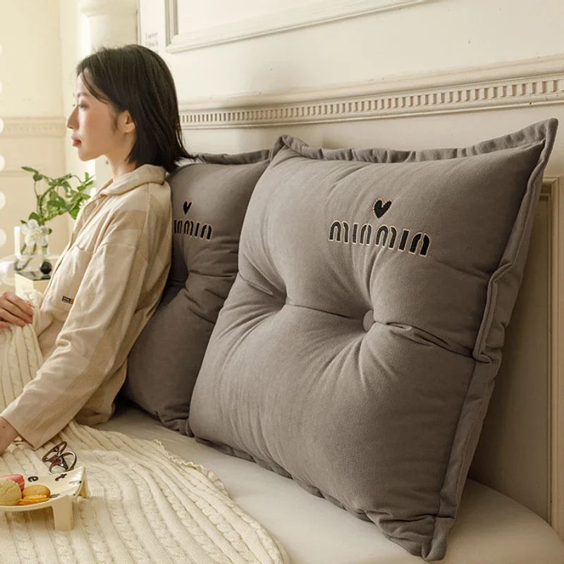 Bedside cushion, tatami soft pack, large backrest cushion, combined sofa, long headrest, bedroom detachable and washable