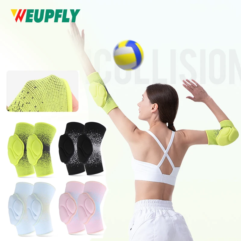 

1Pair Elbow Support Compression Sleeve Breathable Anti-Collision Protective Arm Pads Strap Band for Workouts Volleyball Golfers