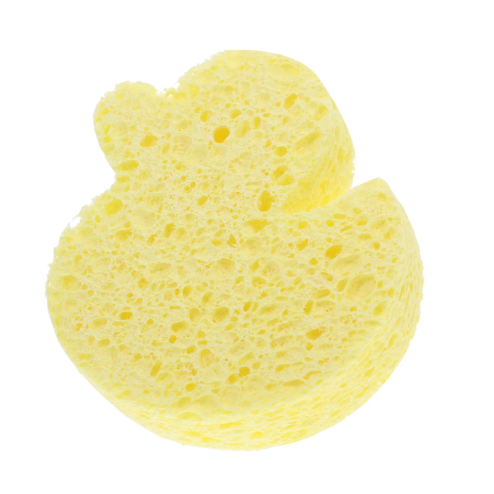 طفل الكرتون حمام الإسفنج الأصفر للأطفال الرضع لطيف وسادة الاستحمام لب الخشب المواد حمام الطفل الإسفنج #1