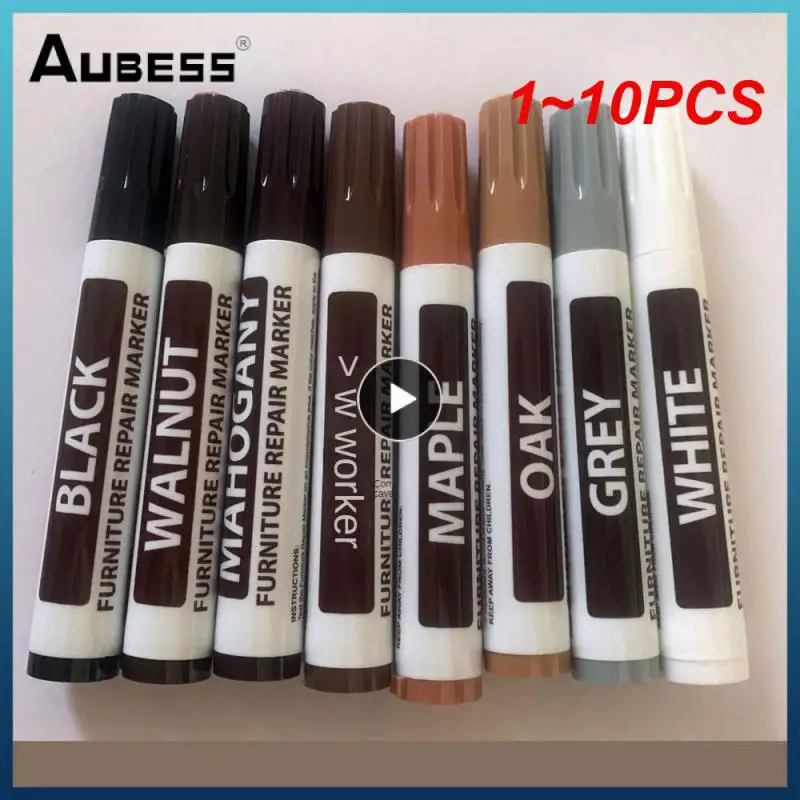 

1~10PCS Paint Pen 8 Colors Scratch Repair Marker Pen Smooth Laminate Flooring Furniture Pen Household Waterproof Quick-drying