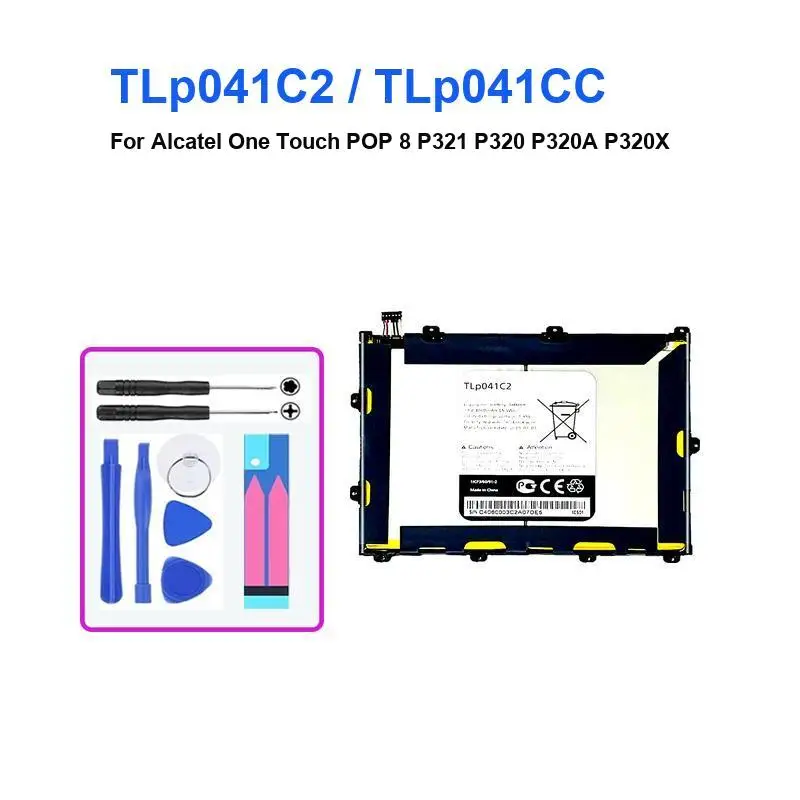 بطارية الجهاز اللوحي لـ Alcatel Onetouch POP 7 8 P310A 10 9.6، OT-P360X Pixi 3 LTE/Pixi 7.0 4G P321 P320 P320A P320X Bateria #2