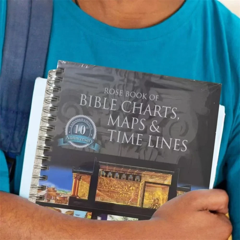 BIBLE CHARTS Spiral Notebook Time Management Travel Scenery Planner Durable Coil Binding 180 Degree Lay Flat Design view 6