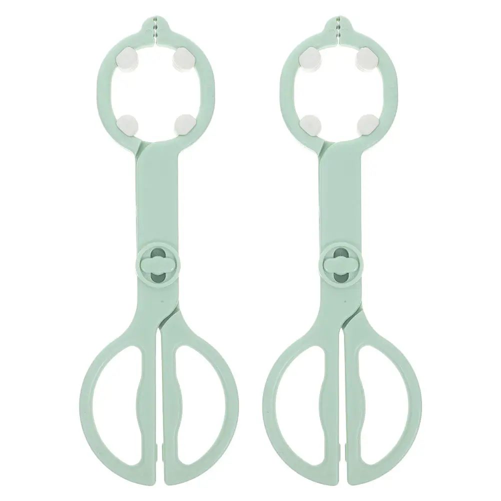 2Pcs Baby Bottle Tongs Multifunctional Heat Resistant Non Slip Feeding Tongs for Hot Milk Bottles Pacifiers Nursery Tool