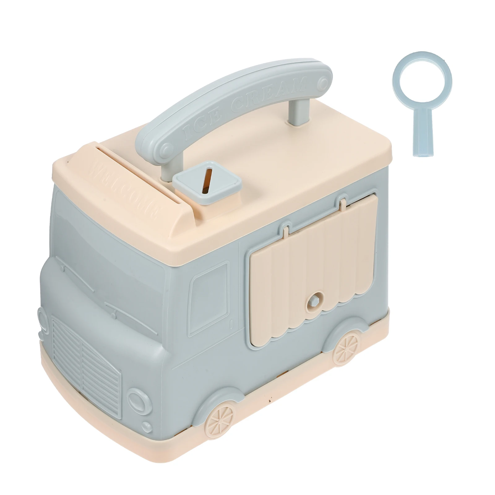 

Piggy Bank Model Coin Jar Cartoon Money Saving Pot Kids Decor Unbreakable Car Saving Pot Container Desktop Storage
