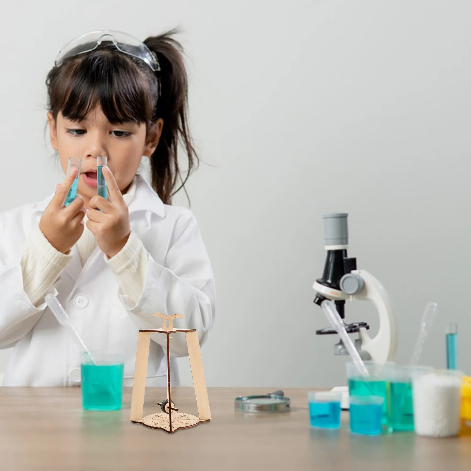 DIY Wooden Floating Compass Kit for Kids Science Experiment 3D Puzzle Building Educational Project Hands on