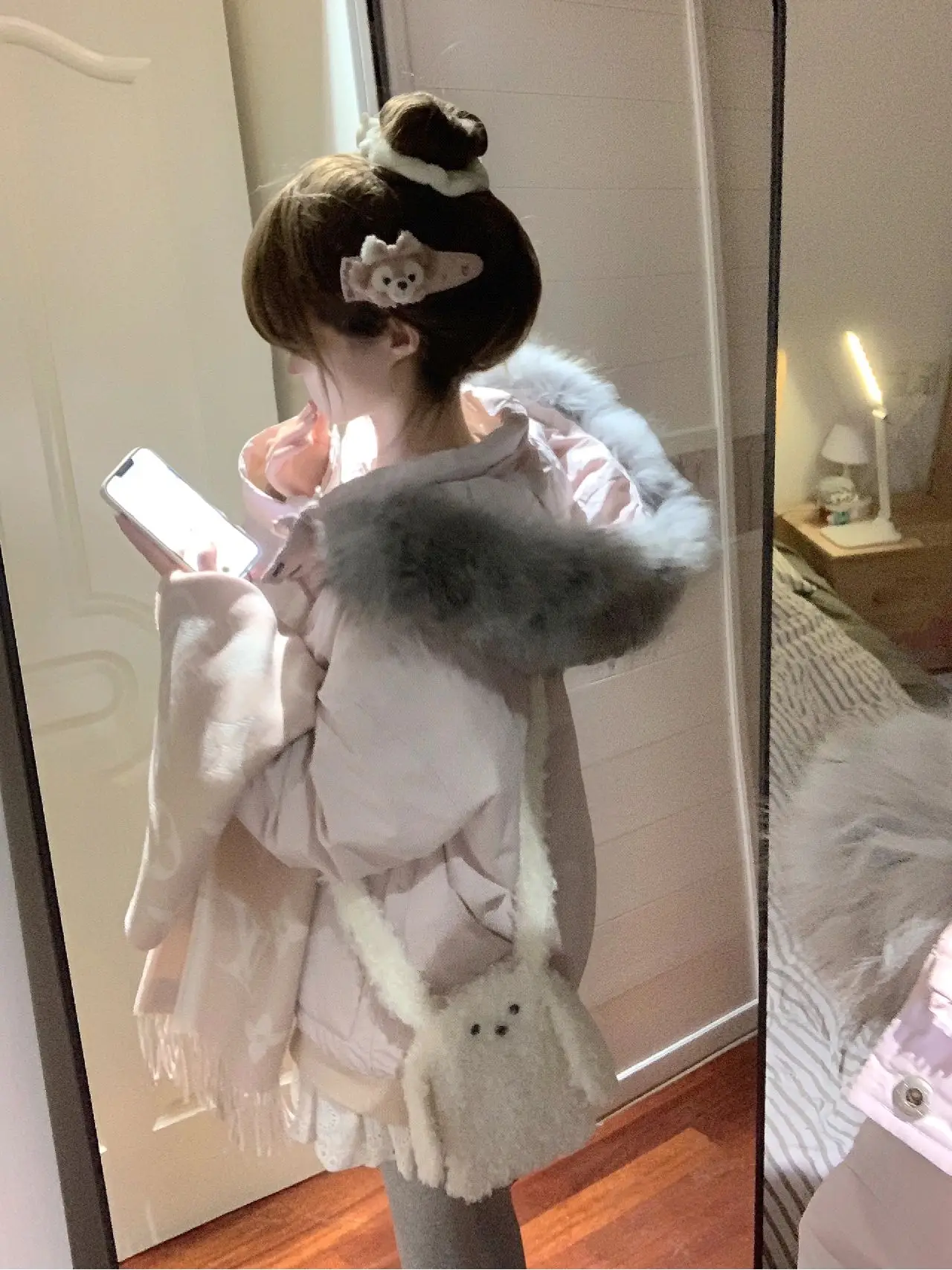 

Корейская женская утепленная хлопковая куртка-парка с розовым пуховым наполнителем, зимняя новинка, маленький размер, пуховик