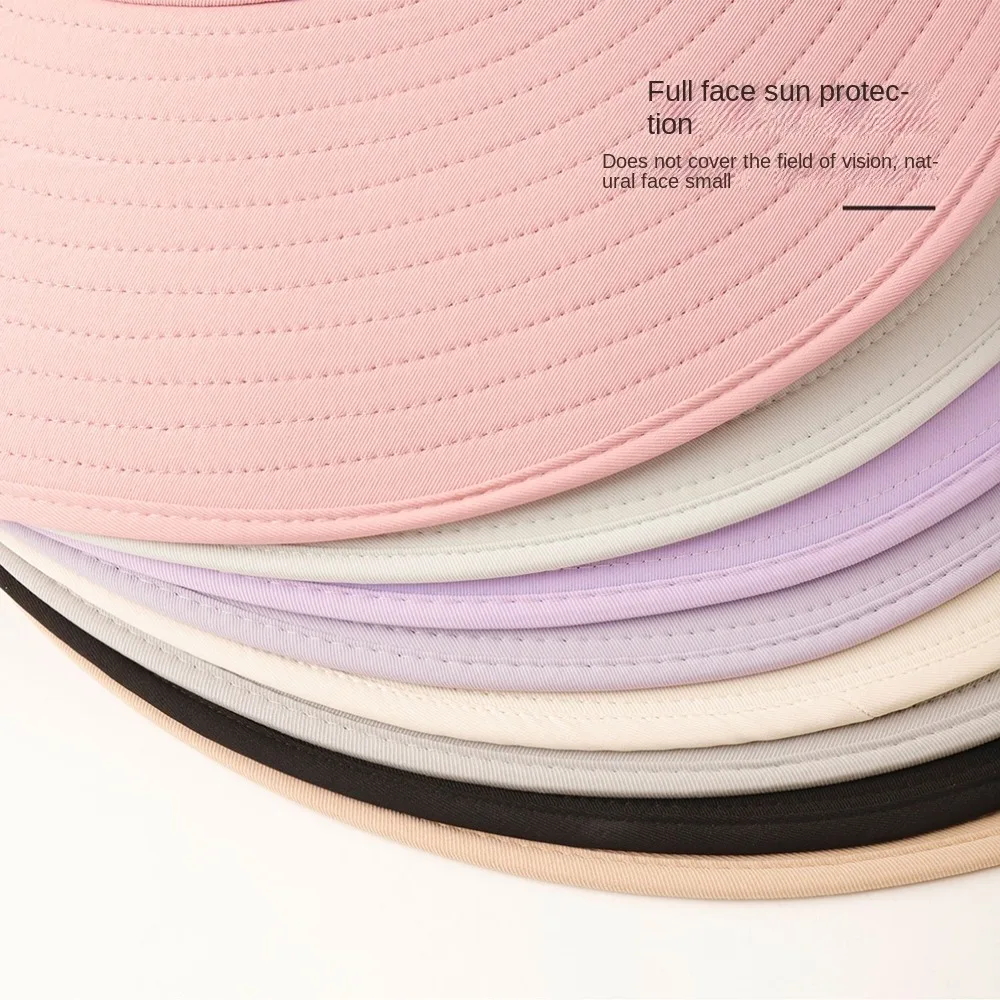 

Модная солнцезащитная шляпа с широкими полями и защитой от ультрафиолета, складная солнцезащитная шляпа в корейском стиле, женские панамы для путешествий на открытом воздухе, спорт на открытом воздухе