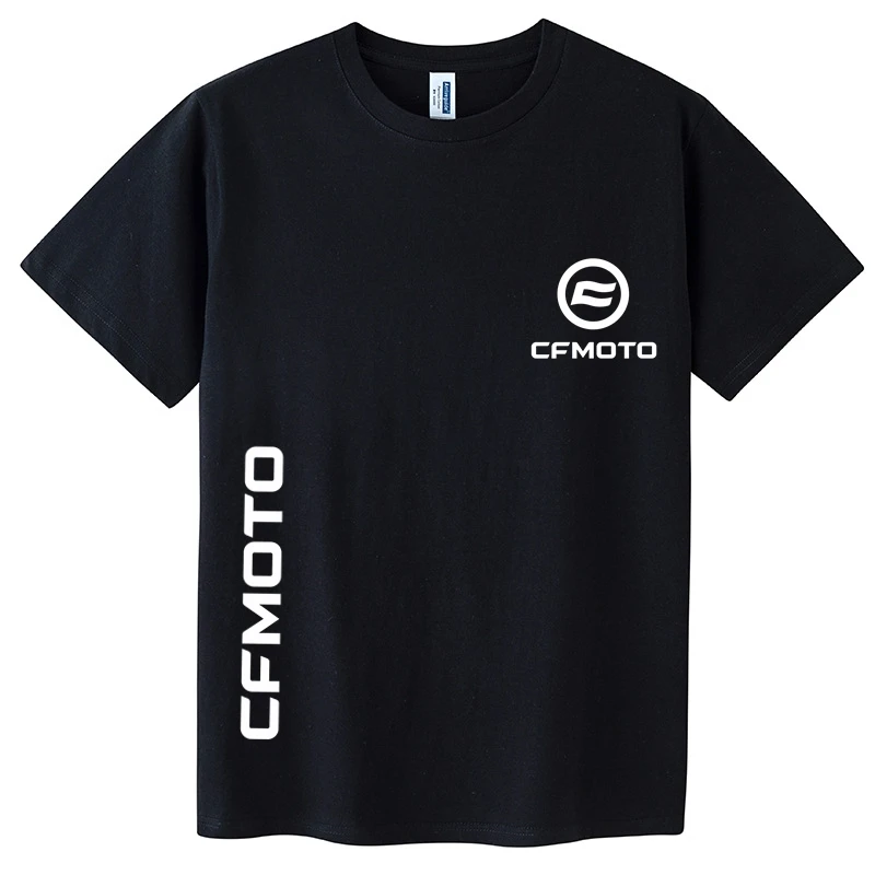 

2026 New CFMOTO Printed Summer Riding T Shirt High Quality Pure Cotton Casual Streetwear Comfortable Versatile Top